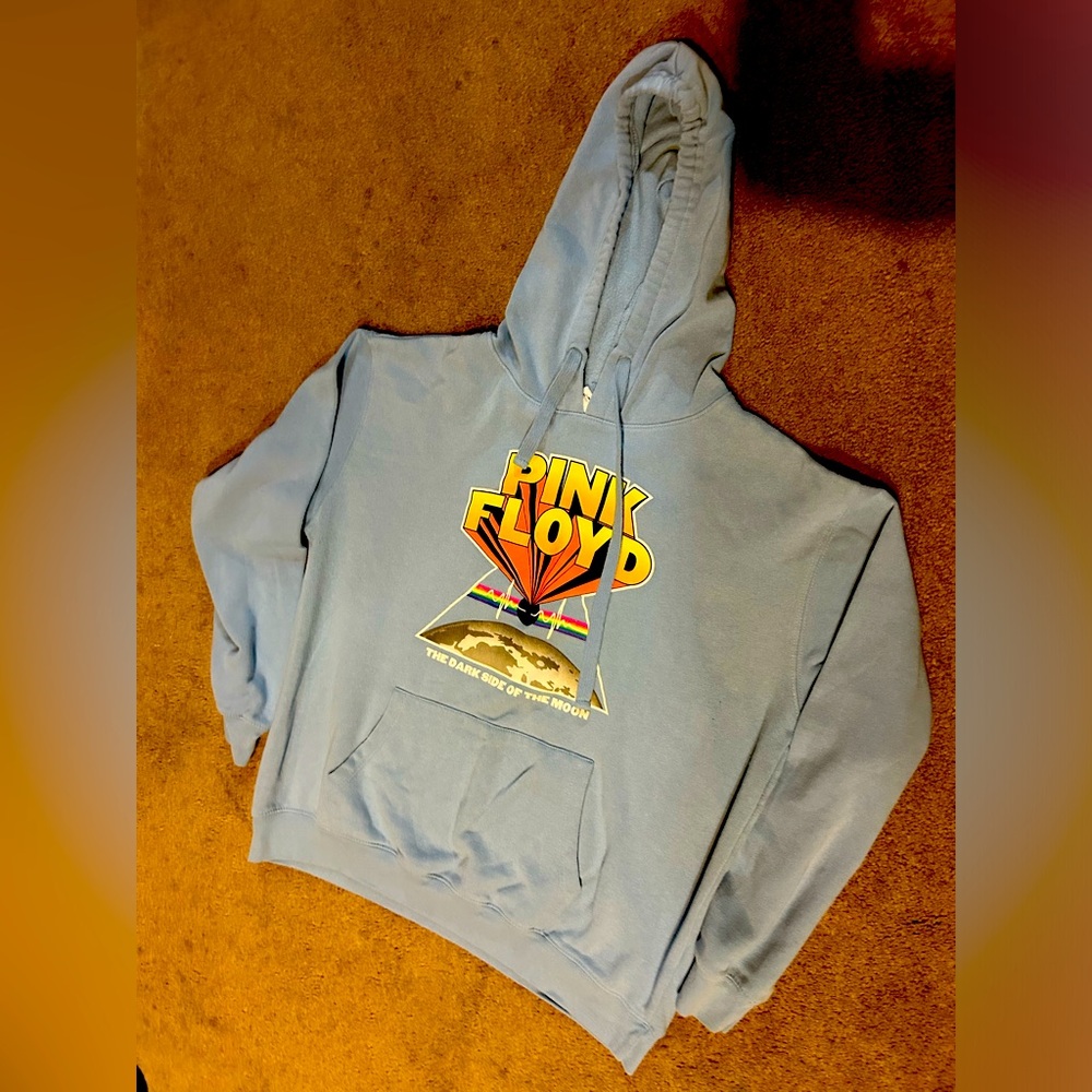 Pink Floyd baby blue vintage hoodie